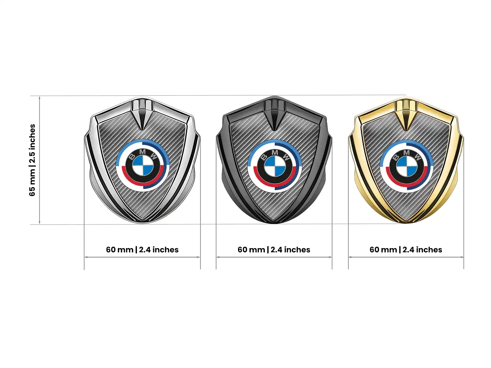 BMW Emblema Metal Insignia Mínimo Aspecto Universal Forma